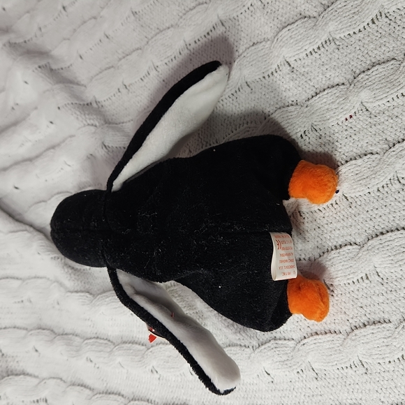 🕸Vintage Ty Beanie Baby Original Waddle the Penguin 1995 P.V.C. Pellets - Picture 5 of 12